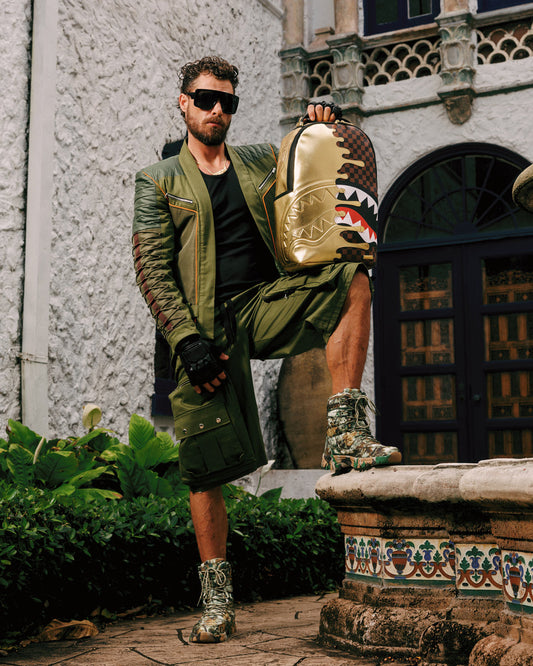 SPRAYGROUND® BACKPACK SHARKS IN PARIS GOLD DRIP BACKPACK