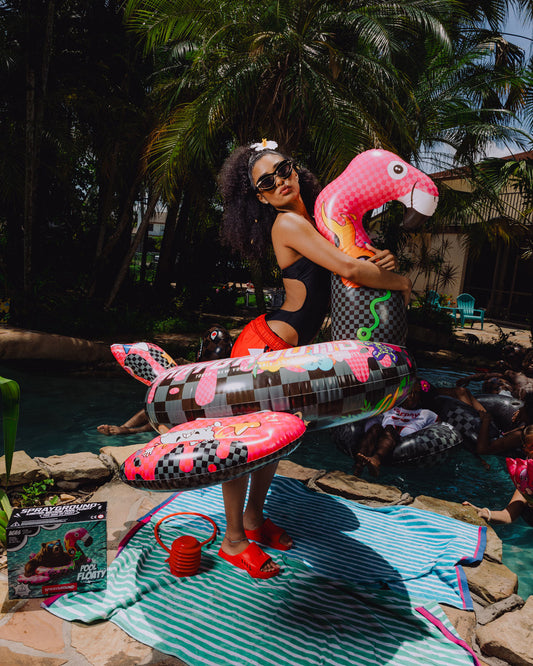 SPRAYGROUND® FLOATY FLAMINGO MAFIA - POOL PARTY FLOATY
