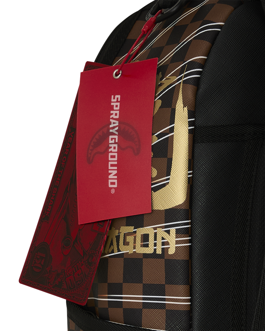 SPRAYGROUND® BACKPACK KUNG FU PANDA PO CHECKER KARATE KICK BACKPACK