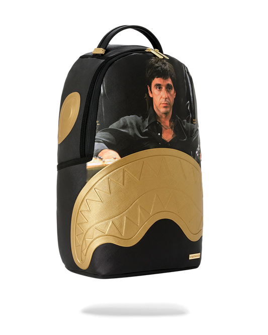SPRAYGROUND® BACKPACK SCARFACE GOLD EMBOSSED BACKPACK