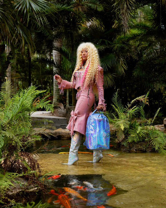 SPRAYGROUND® BACKPACK A.I. AFRICAN INTELLIGENCE THE OCEAN WITHIN BACKPACK - SANDFLOWER COLLAB