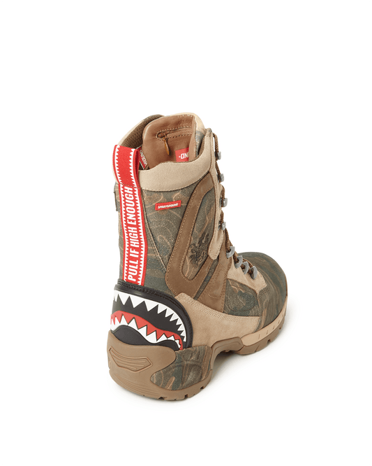 SPRAYGROUND® FOOTWEAR CAMO TERRAIN FUERZA COBRA PARATROOPER BOOTS - MADE IN COLOMBIA NUMBERED 1/280 PAIRS