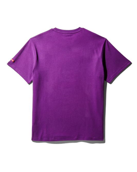 SPRAYGROUND® APPAREL GARFIELD SHARKMOUTH GRAPHIC T-SHIRT (PURPLE)