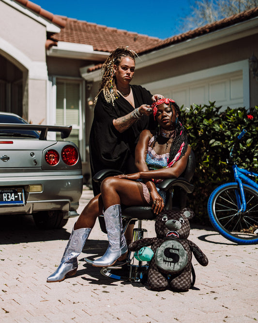 SPRAYGROUND® BACKPACK SHARKS IN PARIS THUNDERDRIP MONEYBEAR TEDDYBEAR BACKPACK