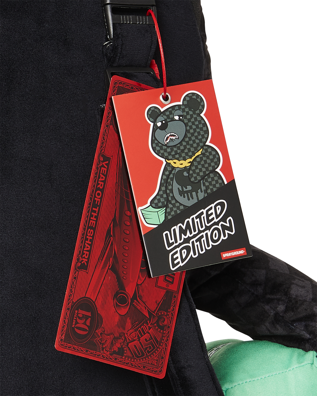 SPRAYGROUND® BACKPACK SHARKS IN PARIS THUNDERDRIP MONEYBEAR TEDDYBEAR BACKPACK