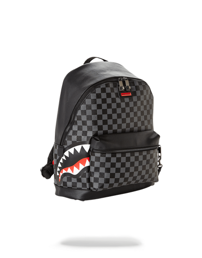 SPRAYGROUND® BACKPACK SHARKS IN PARIS (BLACK CHECKERED EDITION)