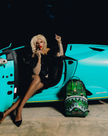 SPRAYGROUND® BACKPACK A.I. AFRICAN INTELLIGENCE REWIRED & INSPIRED BACKPACK - SANDFLOWER COLLAB