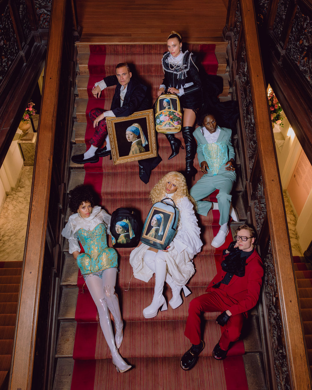 SPRAYGROUND® BACKPACK MAURITSHUIS MUSEUM 3D FRAME GIRL WITH A PEARL EARRING COLLAB BACKPACK