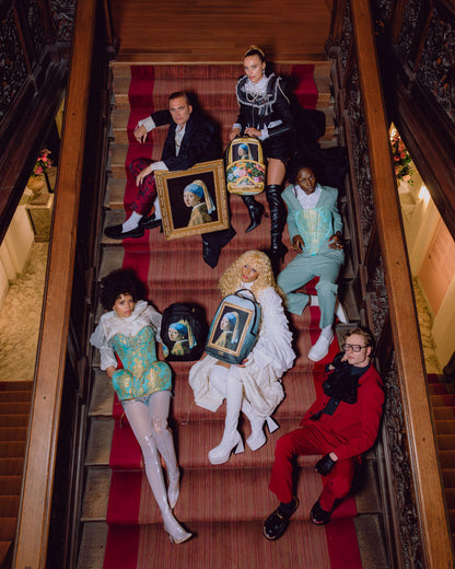 SPRAYGROUND® BACKPACK MAURITSHUIS MUSEUM SHARK PALETTE GIRL WITH A PEARL EARRING COLLAB BACKPACK