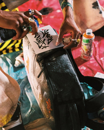 SPRAYGROUND® BACKPACK WYNWOOD WALLS COLLAB STENCIL COLLECTION BACKPACK