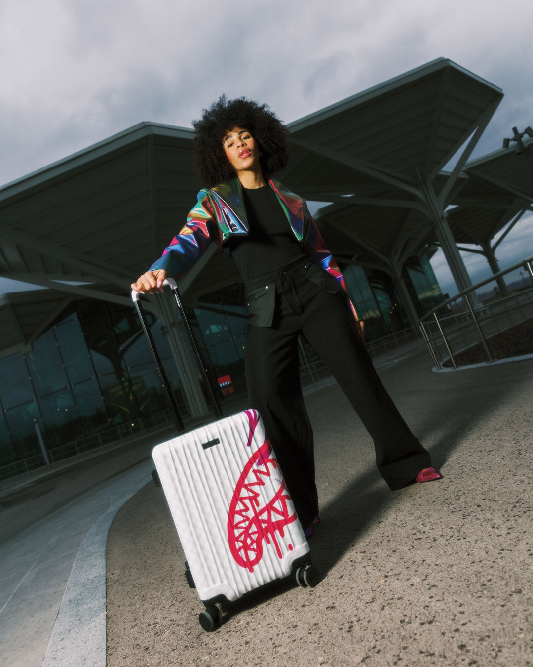 SPRAYGROUND® LUGGAGE GRAFF MAYHEM RMX CARRY-ON LUGGAGE