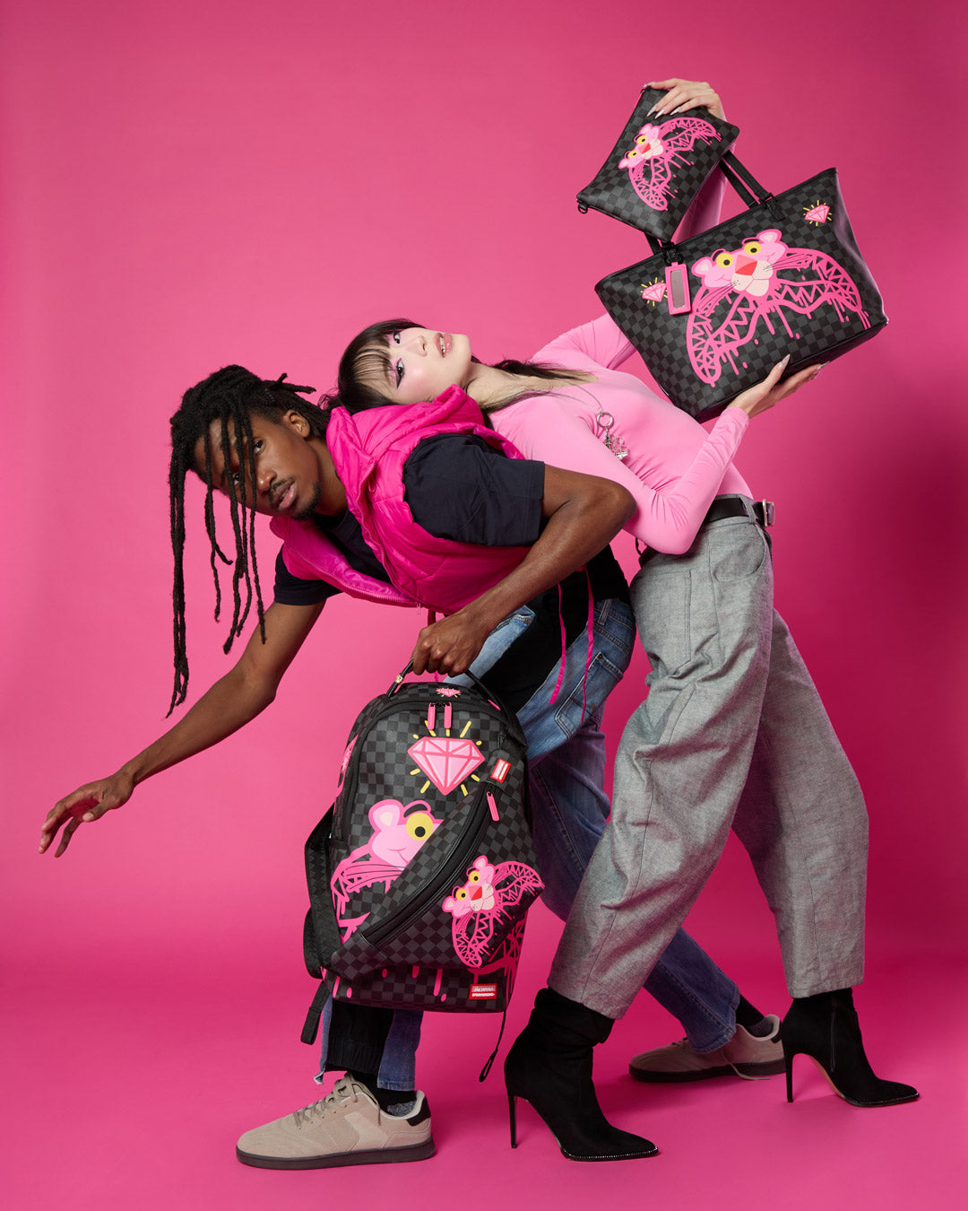 SPRAYGROUND® BACKPACK PINK PANTHER DRIPPY DIAMONDS BACKPACK