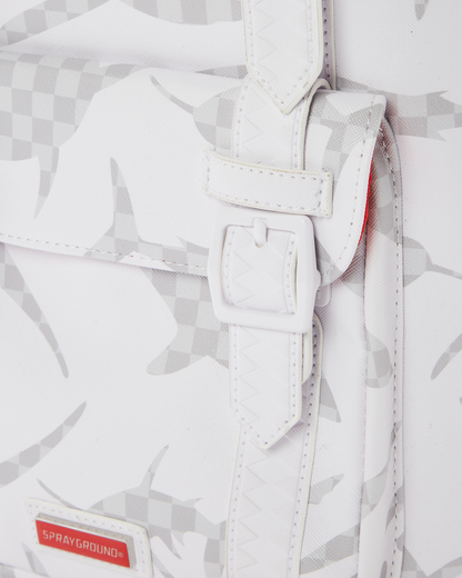 SPRAYGROUND® BACKPACK SHARK CHECK (WHITE) HILLS BACKPACK