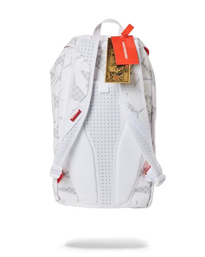 SPRAYGROUND® BACKPACK SHARK CHECK (WHITE) HILLS BACKPACK