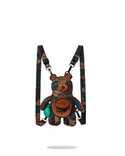 SPRAYGROUND® BACKPACK BEARCUB BACKPACK - CAMOCHECK MONEYBEAR