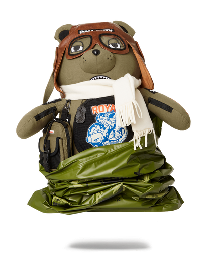 SPRAYGROUND® BACKPACK CALL OF DUTY AVIATOR FEARLESS MONEYBEAR TEDDYBEAR BACKPACK