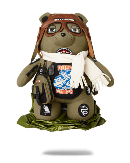 SPRAYGROUND® BACKPACK CALL OF DUTY AVIATOR FEARLESS MONEYBEAR TEDDYBEAR BACKPACK
