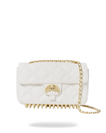 SPRAYGROUND® HANDBAG RIVIERA LE BLANC GOLD CHAIN SHARK HANDBAG