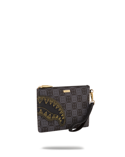 SPRAYGROUND® POUCHETTE OBSIDIAN STUNNER A.i.6 SANDFLOWER COLLAB CROSSOVER CLUTCH