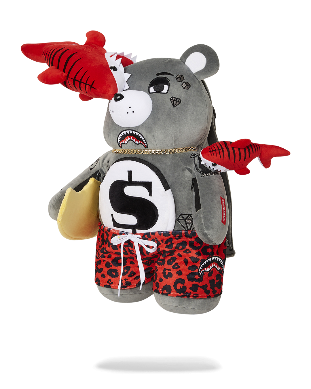 SPRAYGROUND® BACKPACK SHARK FRIENDS MONEYBEAR TEDDYBEAR BACKPACK