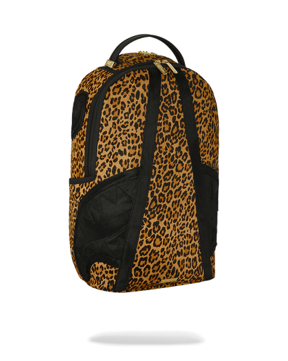 SPRAYGROUND® BACKPACK A.I.8 AFRICAN INTELLIGENCE LEOPARD FUR SHARK BACKPACK