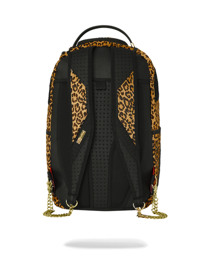 SPRAYGROUND® BACKPACK A.I.8 AFRICAN INTELLIGENCE LEOPARD FUR SHARK BACKPACK