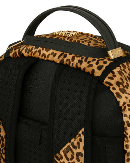 SPRAYGROUND® BACKPACK A.I.8 AFRICAN INTELLIGENCE LEOPARD FUR SHARK BACKPACK