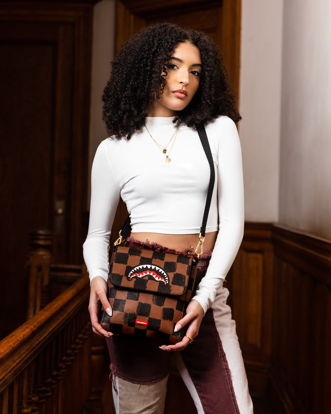 SPRAYGROUND® SLING SHARKS IN PARIS VANQUISH LARGE SLING CROSSBODY