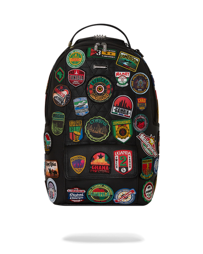 SPRAYGROUND® BACKPACK A.I. THE 54 (PATCHES OF AFRICA) CARGO BACKPACK