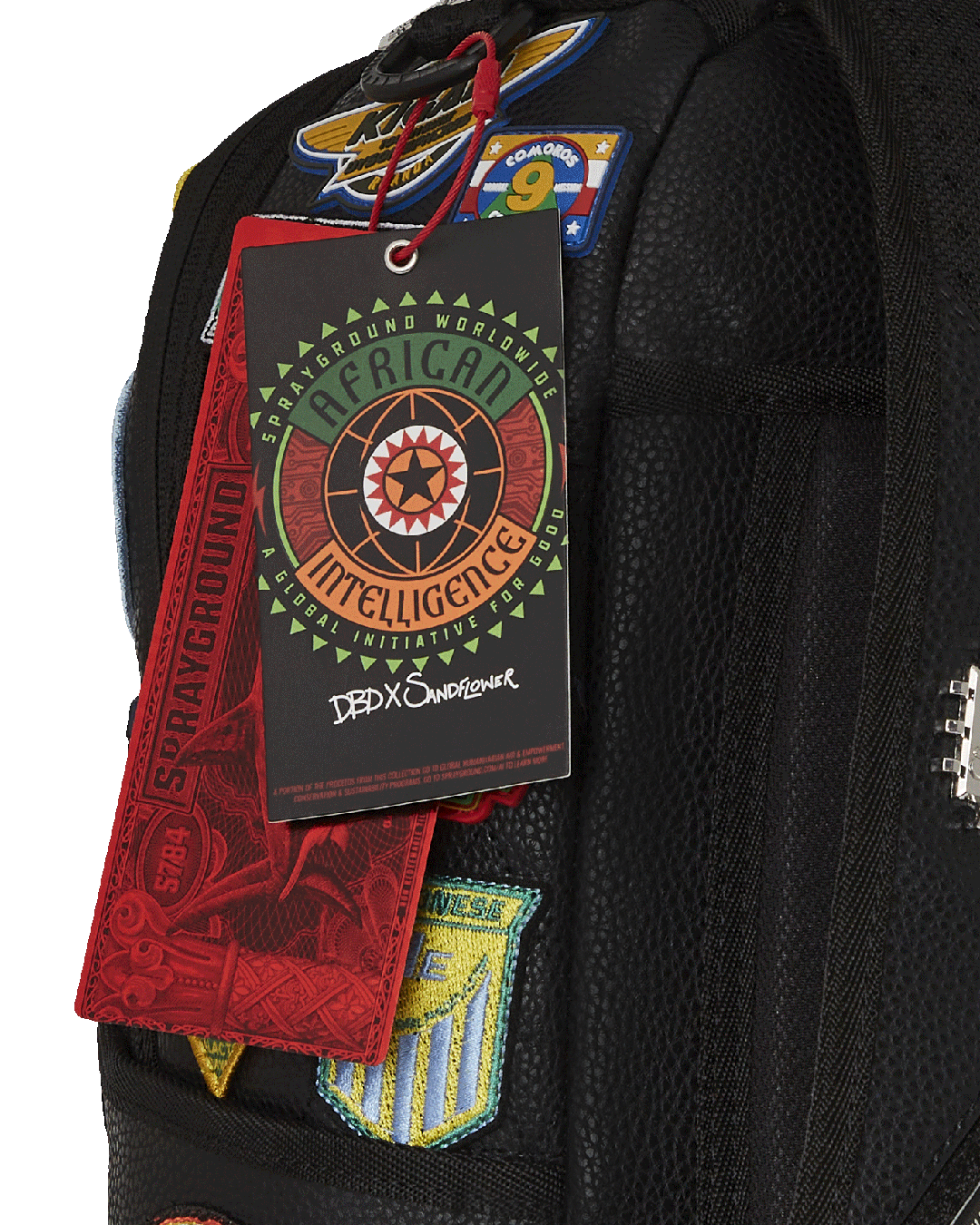 SPRAYGROUND® BACKPACK A.I. THE 54 (PATCHES OF AFRICA) CARGO BACKPACK