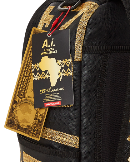 SPRAYGROUND® BACKPACK A.I.8 AFRICAN INTELLIGENCE PATH TO THE FUTURE II BACKPACK (DLXV)
