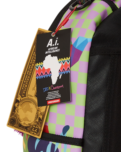 SPRAYGROUND® BACKPACK A.I.8 AFRICAN INTELLIGENCE THE LEADER WITHIN BACKPACK (DLXV)