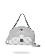 SPRAYGROUND® HANDBAG A.I.8 AFRICAN INTELLIGENCE BOOKED & BUSY SHARK HANDBAG