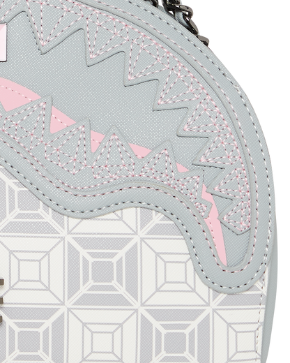 SPRAYGROUND® HANDBAG A.I.8 AFRICAN INTELLIGENCE BOOKED & BUSY SHARK HANDBAG