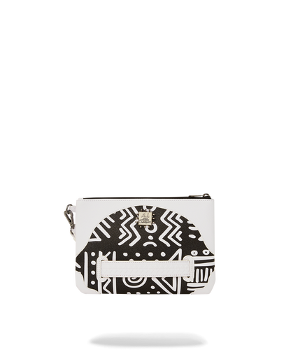SPRAYGROUND® POUCHETTE A.I.8 AFRICAN INTELLIGENCE - ORIGIN STORY CROSSOVER CLUTCH