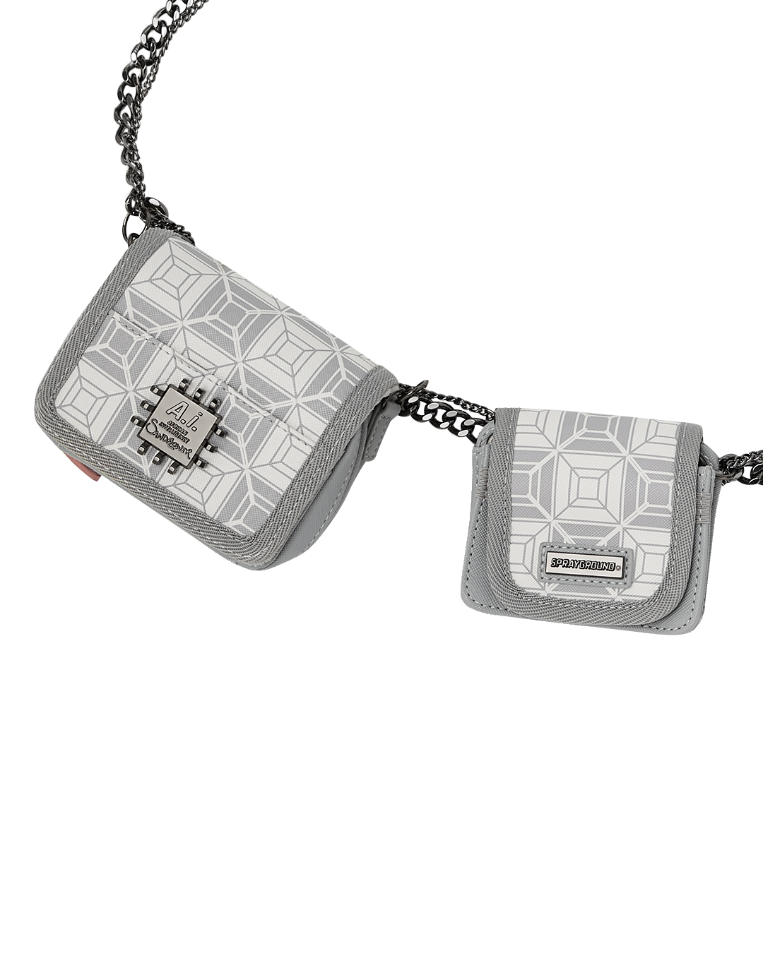 SPRAYGROUND® CROSSBODY A.I.8 AFRICAN INTELLIGENCE BOOKED & BUSY CHARM WAISTBELT