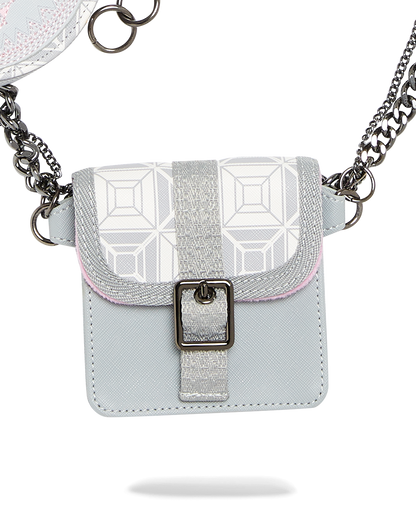 SPRAYGROUND® CROSSBODY A.I.8 AFRICAN INTELLIGENCE BOOKED & BUSY CHARM WAISTBELT