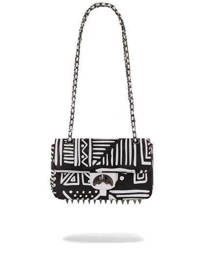 SPRAYGROUND® HANDBAG A.I.8 AFRICAN INTELLIGENCE - ORIGIN STORY SHARK HANDBAG