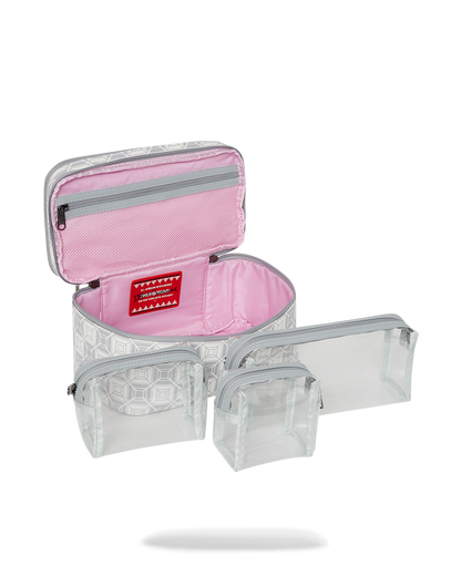 SPRAYGROUND® TOILETRY A.I.8 AFRICAN INTELLIGENCE BOOKED & BUSY COSMETIC CASE