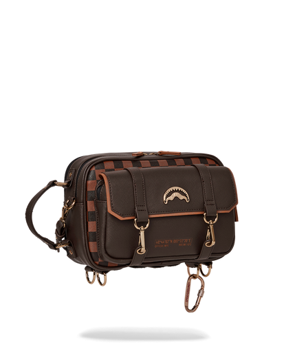 SPRAYGROUND® TOILETRY SPECIAL OPS BROWN CHECKERED TOILETRY BAG