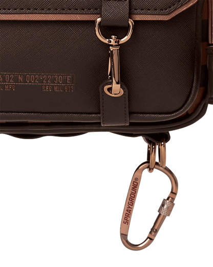 SPRAYGROUND® TOILETRY SPECIAL OPS BROWN CHECKERED TOILETRY BAG