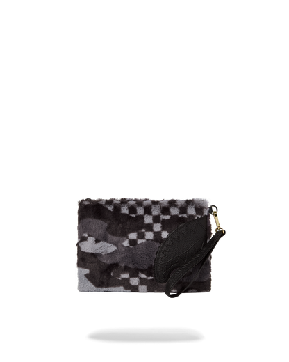 SPRAYGROUND® POUCHETTE BLACK 3AM FURR CROSSOVER CLUTCH