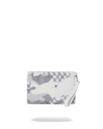 SPRAYGROUND® POUCHETTE WHITE 3AM FURR CROSSOVER CLUTCH