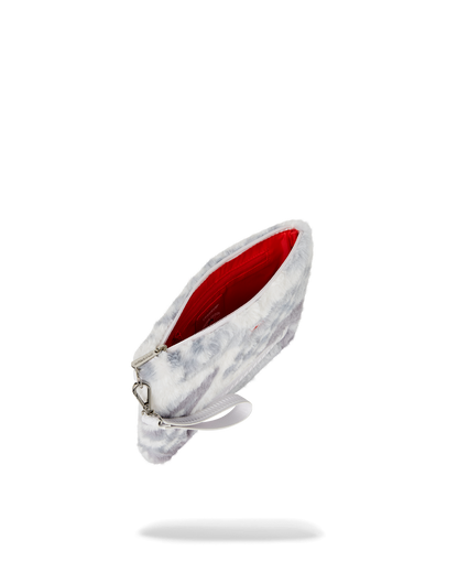 SPRAYGROUND® POUCHETTE WHITE 3AM FURR CROSSOVER CLUTCH