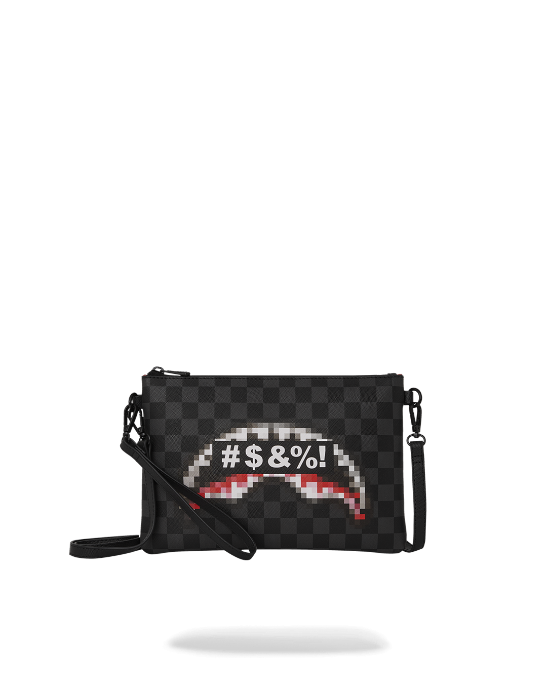 SPRAYGROUND® POUCHETTE CENSORED SHARK CROSSOVER CLUTCH