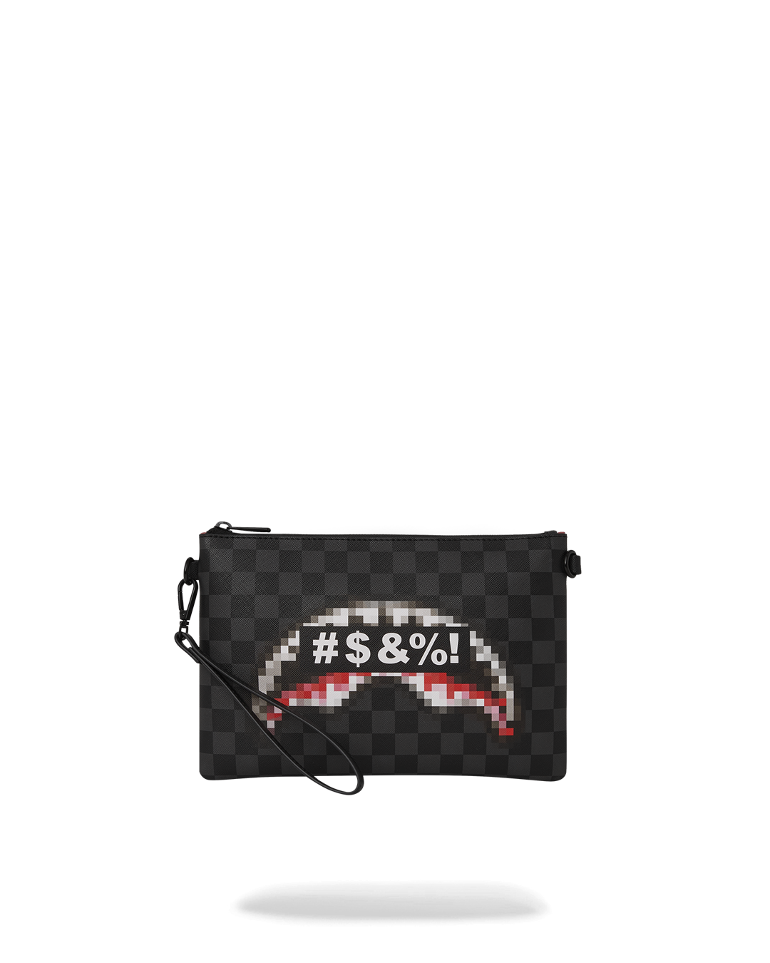 SPRAYGROUND® POUCHETTE CENSORED SHARK CROSSOVER CLUTCH