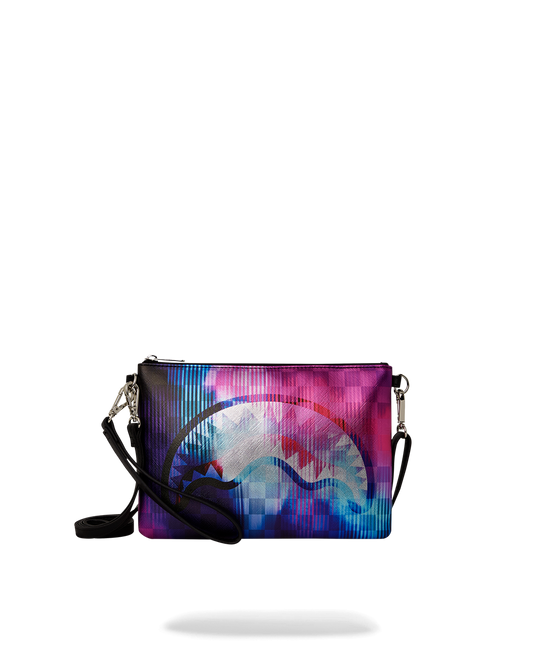 SPRAYGROUND® POUCHETTE TYE CHECK CROSSOVER CLUTCH