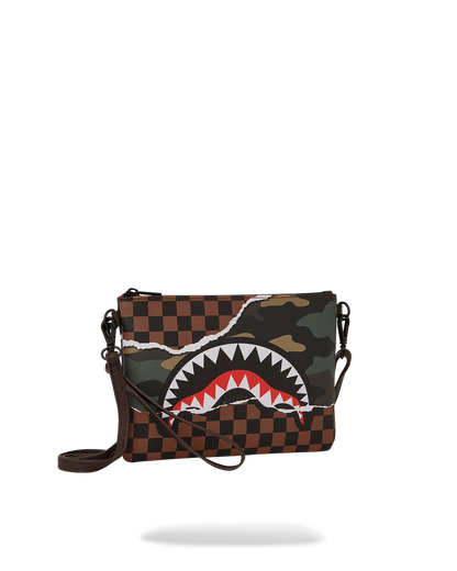 SPRAYGROUND® POUCHETTE TEAR IT UP CAMO CROSSOVER CLUTCH