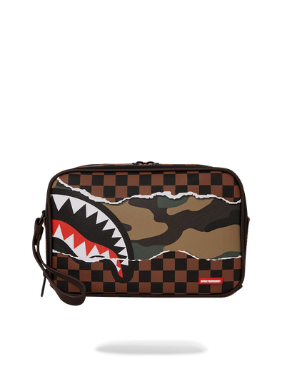 SPRAYGROUND® TOILETRY TEAR IT UP CAMO TOILETRY BAG