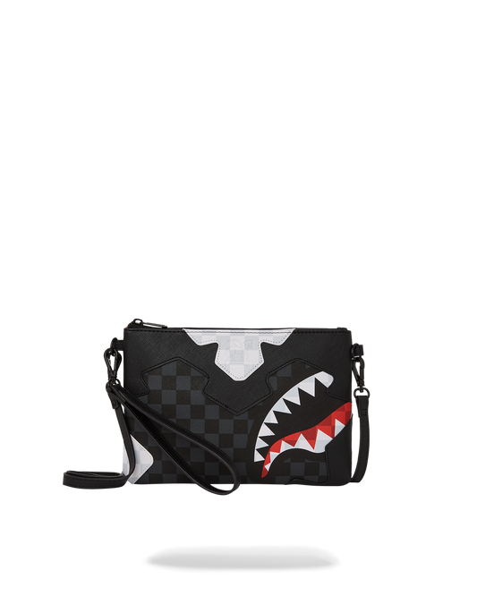 SPRAYGROUND® POUCHETTE TRIPLE DECKER HEIR TO THE THRONE CROSSOVER CLUTCH